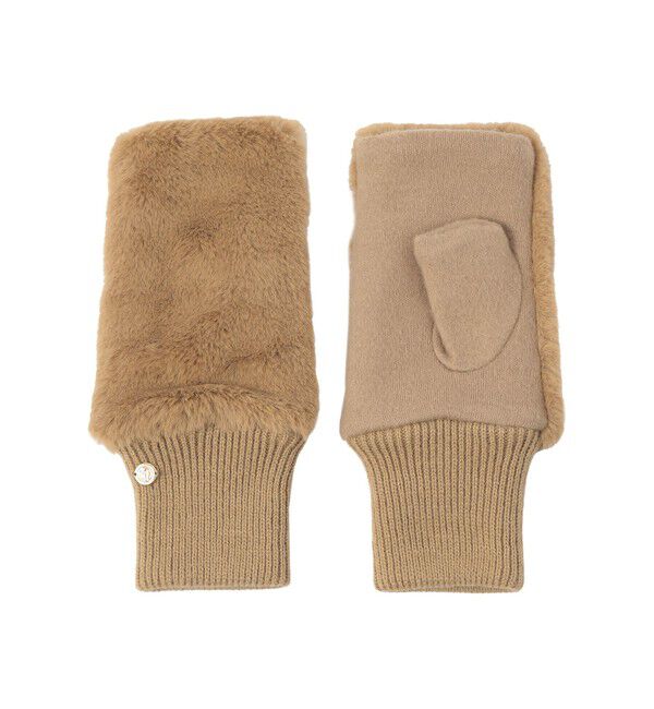 MACKINTOSH PHILOSOPHY「フィンガーレスファーミトン」|手袋|キャメル