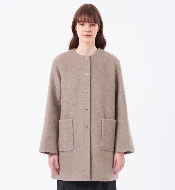 MACKINTOSH PHILOSOPHY「【WEB&一部店舗限定】ウールパイルノーカラーコート」|その他|