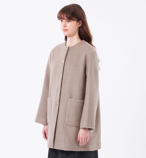 MACKINTOSH PHILOSOPHY「【WEB&一部店舗限定】ウールパイルノーカラーコート」|その他|