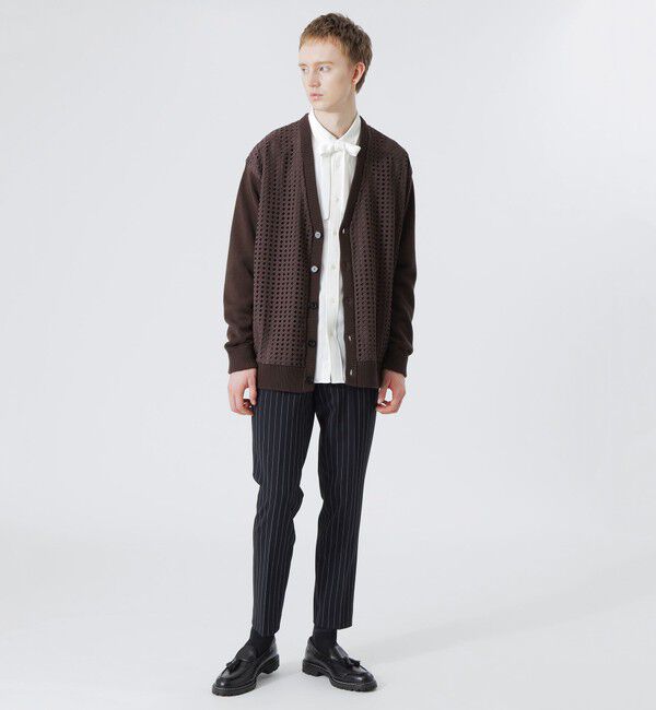  「ダイヤブレイド レースニットカーデ」|ニット・セーター|