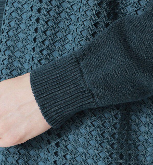  「ダイヤブレイド レースニットカーデ」|ニット・セーター|