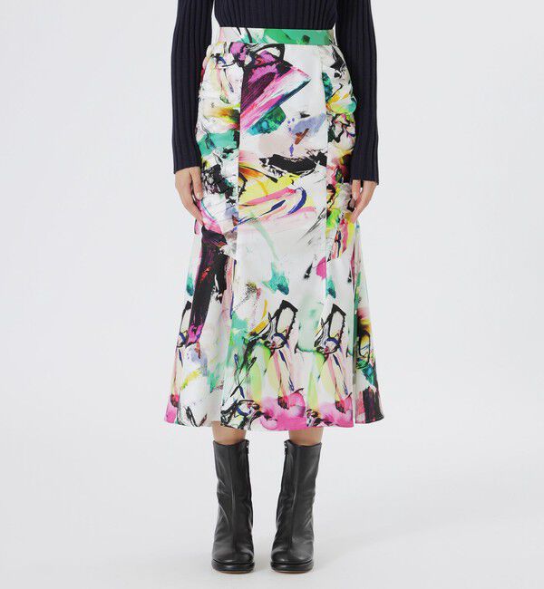  「【KANAKO SASAKI】コラボレーション　マルチカラードロストスカート」|スカート|