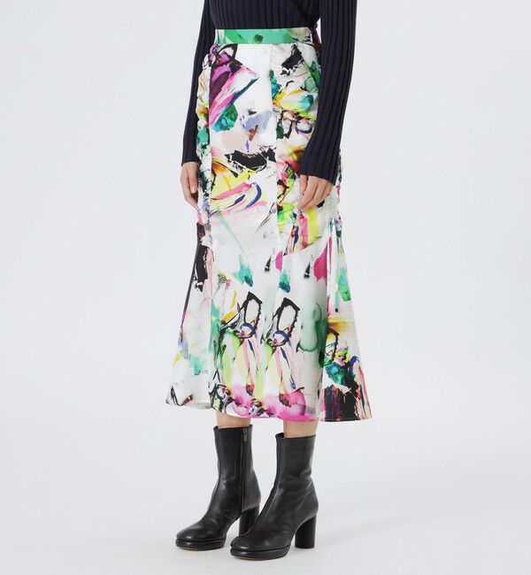  「【KANAKO SASAKI】コラボレーション　マルチカラードロストスカート」|スカート|