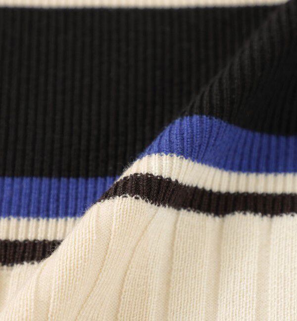  「カラーブロッキングニットドレス」|ワンピース|