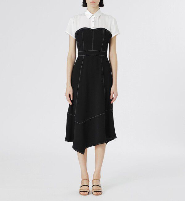  「ビスチェコンビハーフスリーブワンピース」|ワンピース|