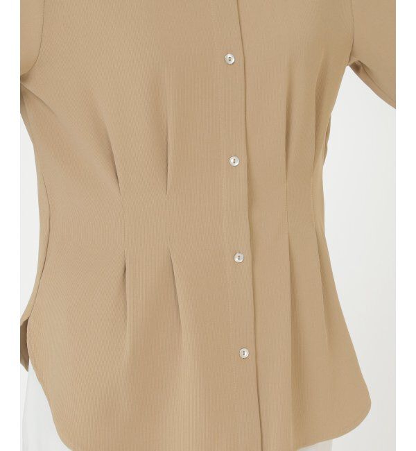 IKKA LOUNGE「ウエストタックブラウス」|シャツ・ブラウス|