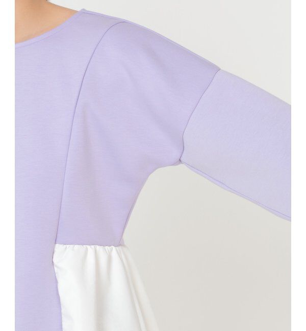 IKKA LOUNGE「ダンボールペプラムプルオーバー」|チュニック|