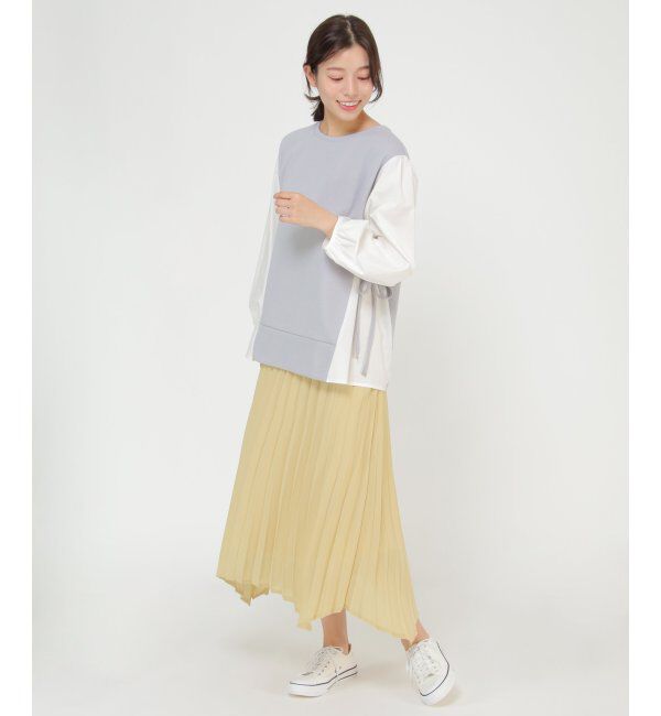ikka「イレヘムプリーツスカート」|スカート|