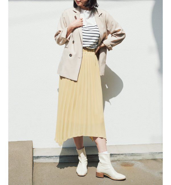 ikka「イレヘムプリーツスカート」|スカート|