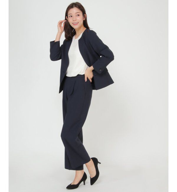 IKKA LOUNGE「リネンライクセミワイドパンツ(SETUP)」|その他|