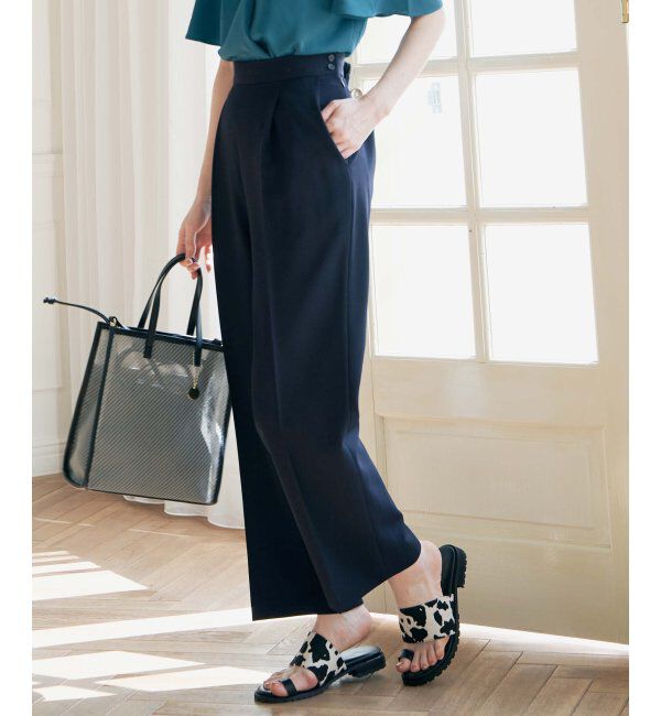 IKKA LOUNGE「リネンライクセミワイドパンツ(SETUP)」|その他|