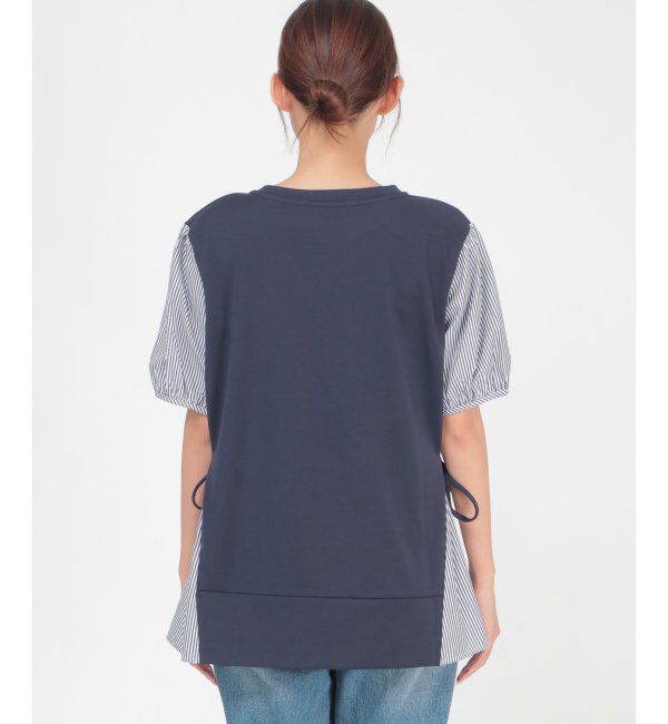 ikka「半袖カット切り替えプルオーバー」|その他|