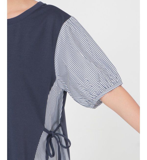 ikka「半袖カット切り替えプルオーバー」|その他|