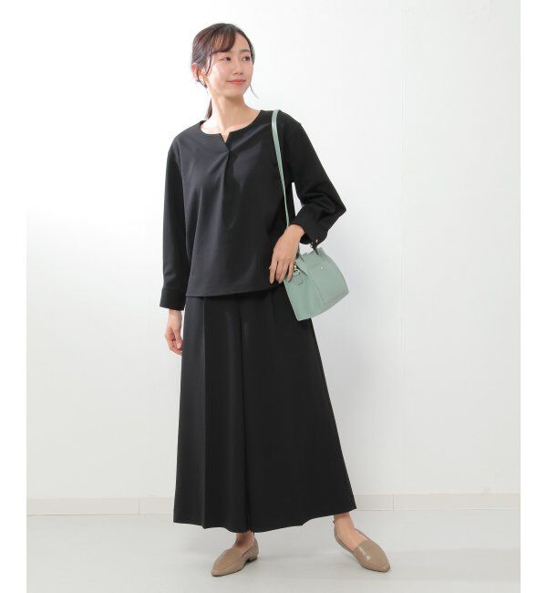 IKKA LOUNGE「ストレッチ長袖フレアセットアップ」|ワンピース|