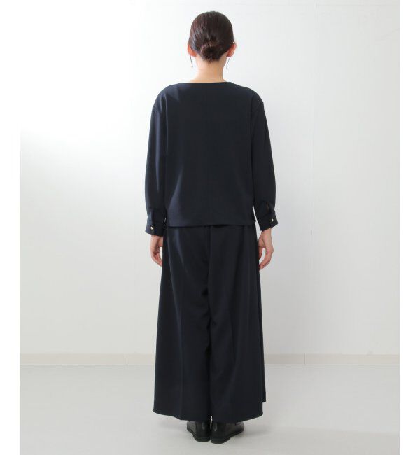 IKKA LOUNGE「ストレッチ長袖フレアセットアップ」|ワンピース|