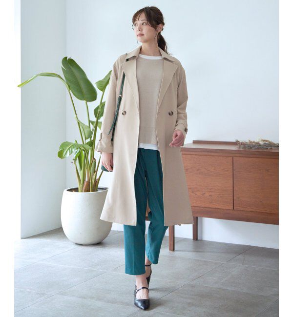 ikka「BeasyStretch テーパードパンツ」|スラックス|