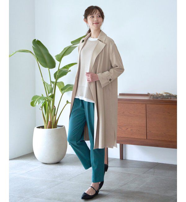 ikka「BeasyStretch テーパードパンツ」|スラックス|