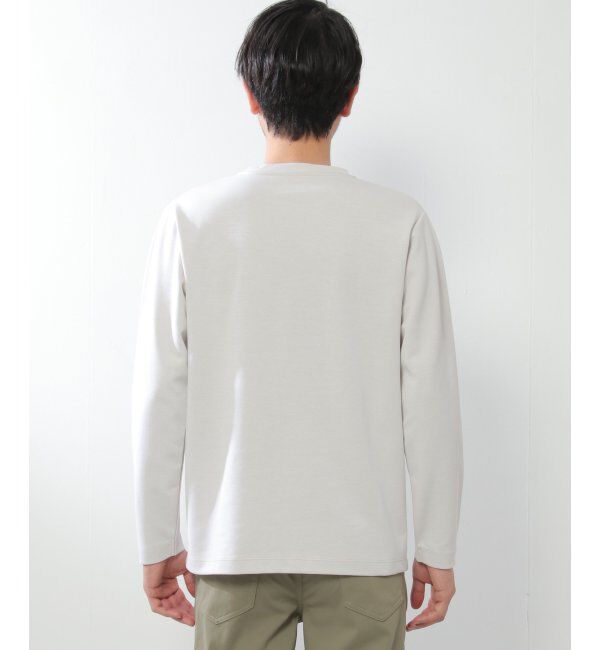 ikka「ライトダンボールWフェイスロンT」|Tシャツ・カットソー|