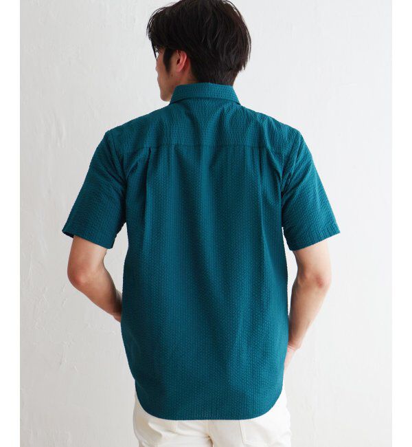 ikka「サッカーブロック切り替えシャツ」|シャツ・ブラウス|