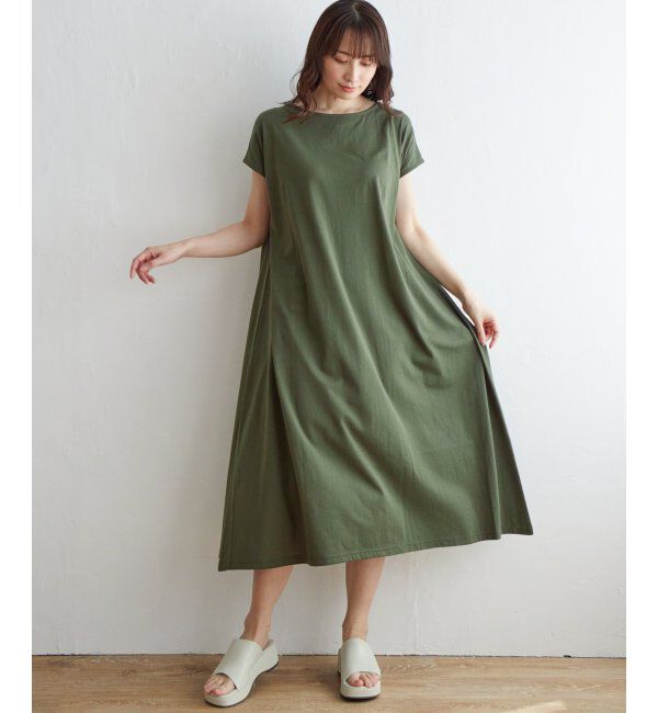 ikka「バックリボンカットワンピース」|ワンピース|