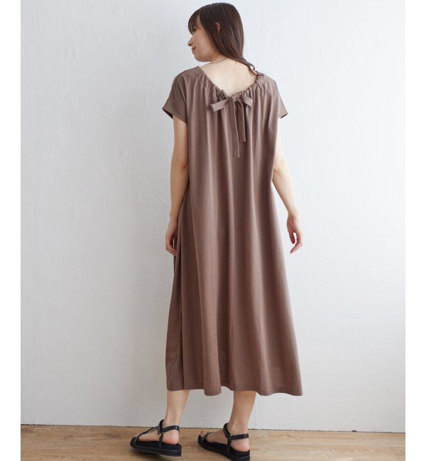 ikka「バックリボンカットワンピース」|ワンピース|