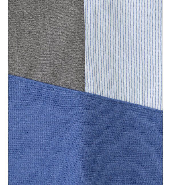 ikka kids「ストライプ切り替えブロックスT（120~160cm）」|Tシャツ・カットソー|