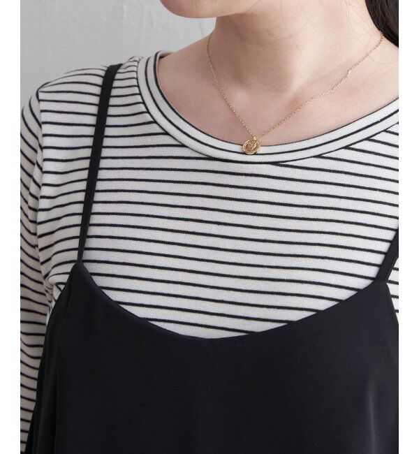 ikka「【2点セット】キャミワンピアンサンブル」|ワンピース|