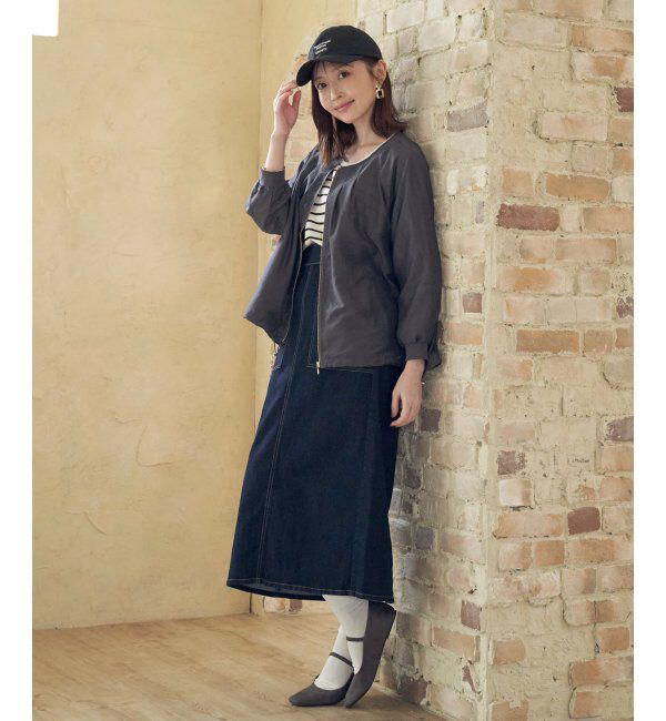 ikka「ストレッチIラインスカート」|スカート|