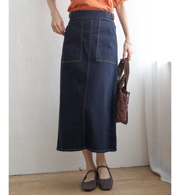 ikka「ストレッチIラインスカート」|スカート|