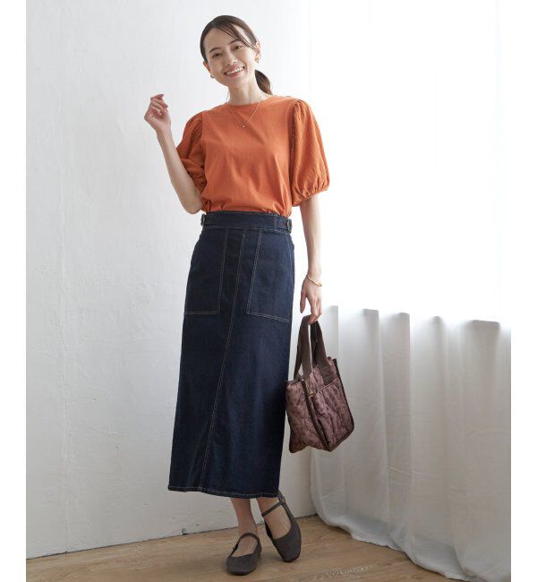 ikka「ストレッチIラインスカート」|スカート|