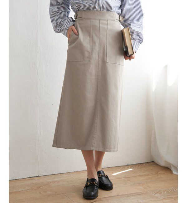 ikka「ストレッチIラインスカート」|スカート|