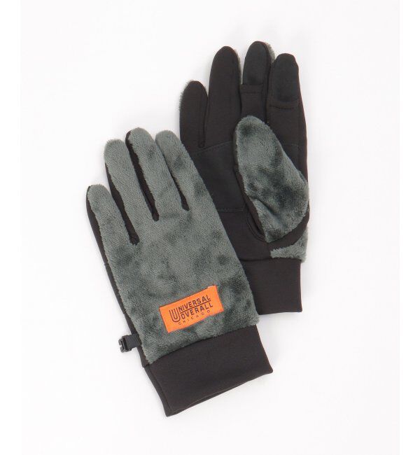 ikka「UNIVERSAL OVERALL ユニバーサルオーバーオール ボアスマートグローブ」|手袋|グレー