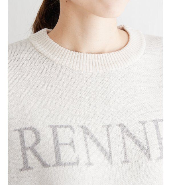 ikka「ジャガードロゴニットプルオーバー」|プルオーバー|