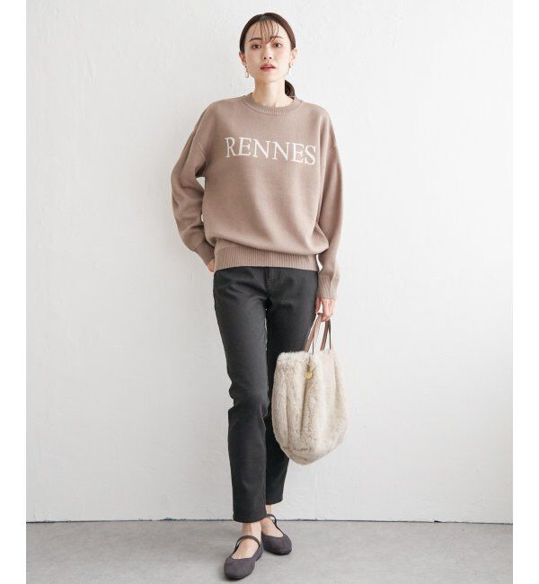 ikka「ジャガードロゴニットプルオーバー」|プルオーバー|