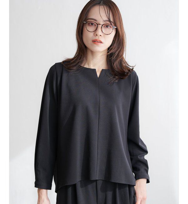 IKKA LOUNGE「GOKU楽 長袖フレアセット」|ワンピース|