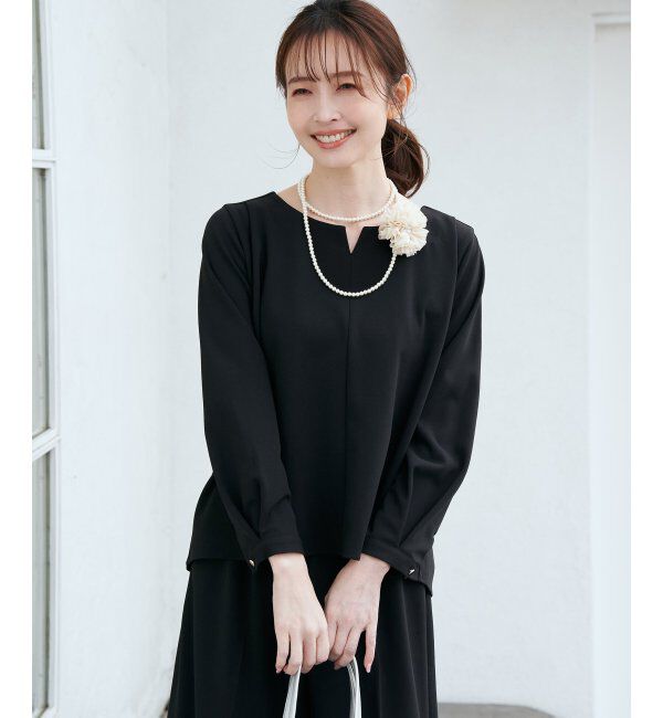 IKKA LOUNGE「GOKU楽 長袖フレアセット」|ワンピース|