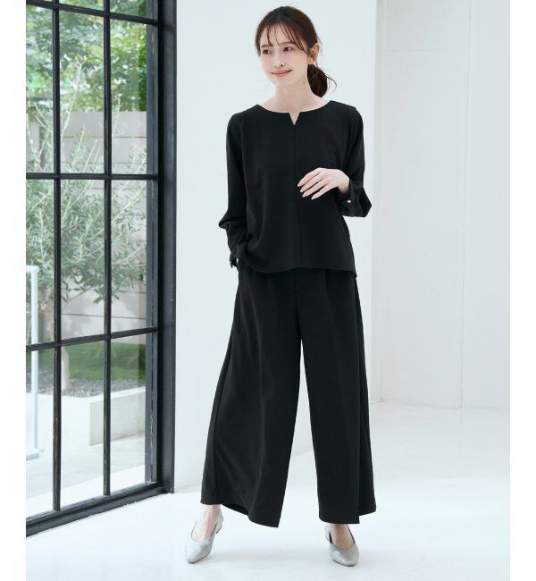 IKKA LOUNGE「GOKU楽 長袖フレアセット」|ワンピース|