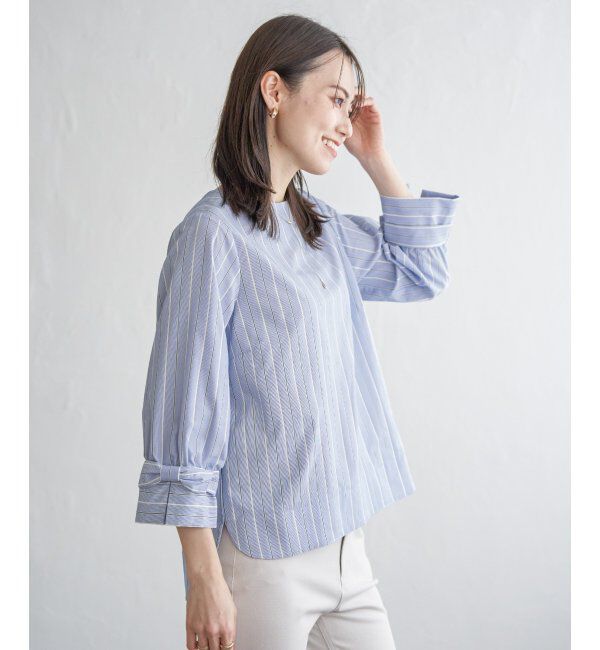 IKKA LOUNGE「2WAY袖リボンブラウス」|シャツ・ブラウス|