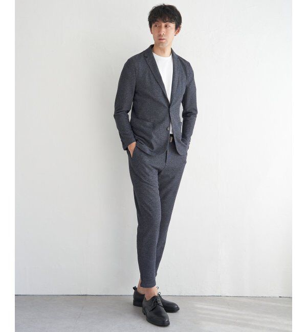 IKKA LOUNGE「【イージーケア】GOKU楽ワーク メランジライトジャケット」|テーラードジャケット|