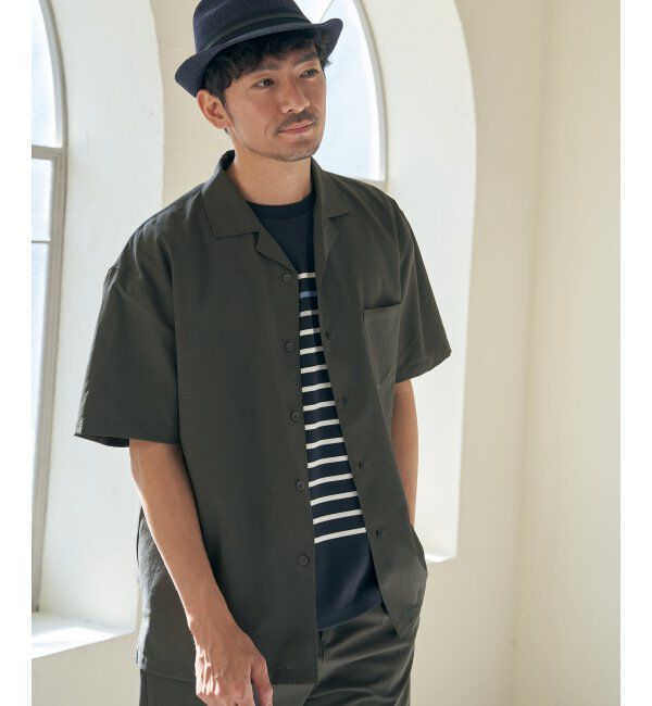 ikka「【セットアップ対応】Reflax(R) リラックスオープンカラーシャツ」|シャツ・ブラウス|