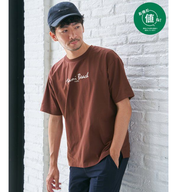 ikka「【接触冷感／速乾】速乾COOLプリントTシャツ」|Tシャツ・カットソー|