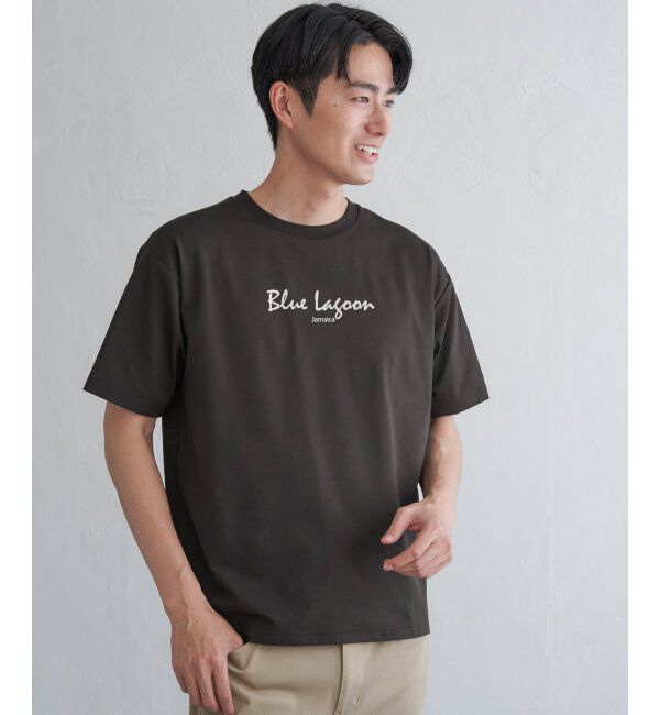 ikka「【接触冷感／速乾】速乾COOLプリントTシャツ」|Tシャツ・カットソー|