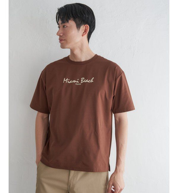 ikka「【接触冷感／速乾】速乾COOLプリントTシャツ」|Tシャツ・カットソー|