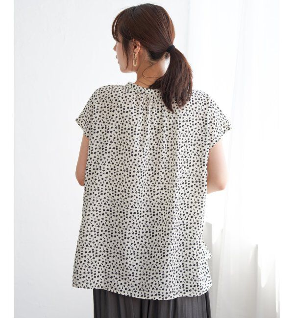 ikka「ジョーゼットフレンチスリーブブラウス」|シャツ・ブラウス|