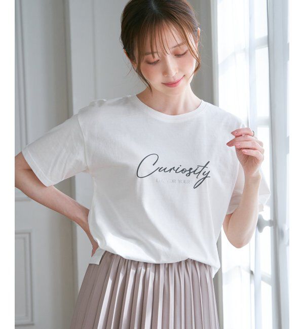 ikka「ロゴフォトプリントＴ」|Tシャツ・カットソー|オフホワイト