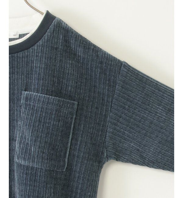 ikka kids「カットコールポケ付きレイヤープルオーバー（120~160cm）」|Tシャツ・カットソー|