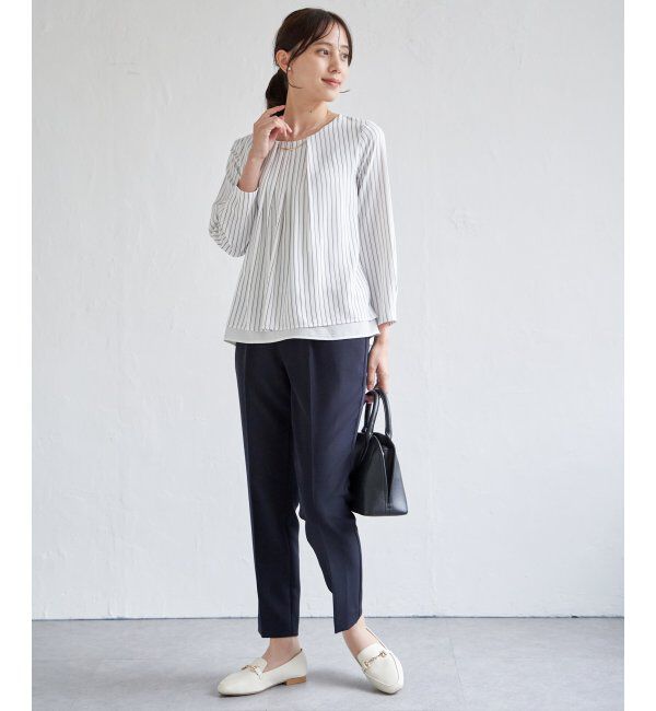 IKKA LOUNGE「【洗濯機で洗える／セットアップ対応】ウォッシャブルテーパードパンツ」|その他|