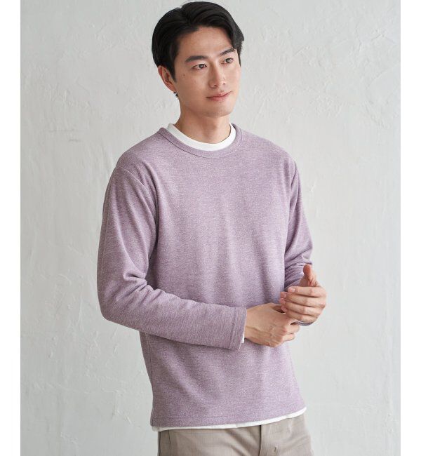 ikka「メランジ裏起毛インナーセット」|パーカー|