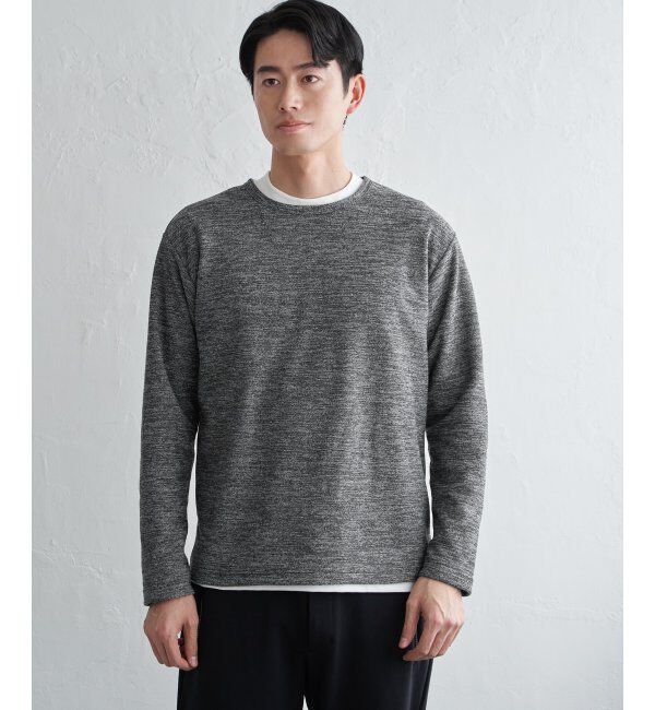 ikka「メランジ裏起毛インナーセット」|パーカー|