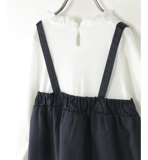 ikka kids「ツイード風ジャケットワンピースセット（120~150cm）」|スカート|